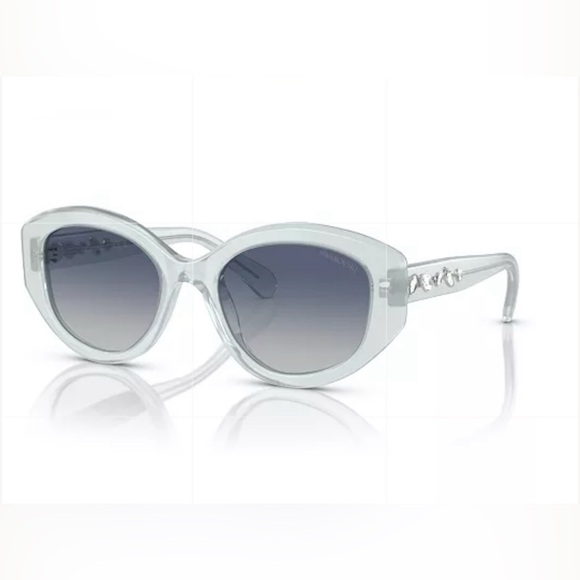 NWT Swarovski *Lt Blue Opal* Sunglasses, Gradient SK6005 W/Case - Picture 1 of 5